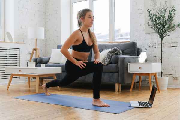 Woman exercising confidently after femiwand treatment Lutterworth