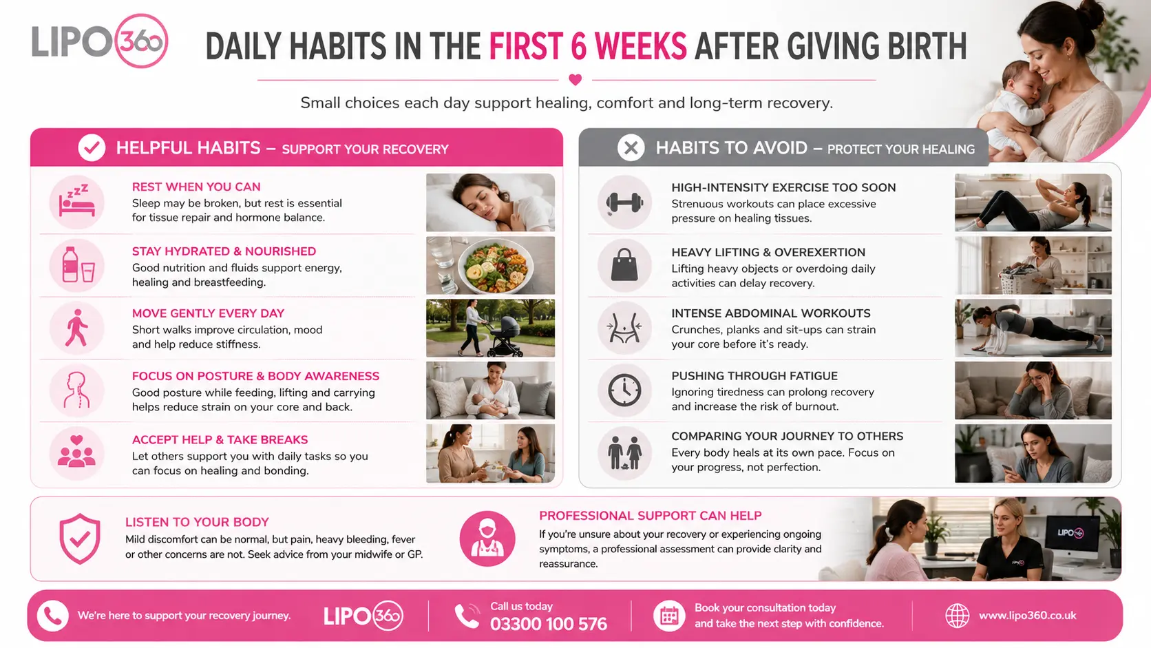 What to Do (and Avoid) in the First 6 Weeks After Giving Birth To Avoid Diastasis Recti 3 First 6 Weeks After Giving Birth To Avoid Diastasis Recti Lutterworth : Daily Habits in the First 6 Weeks After Giving Birth